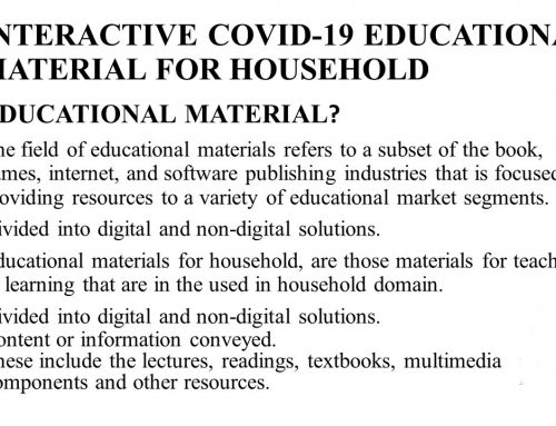 Interactive COVID-19 Educational material for household